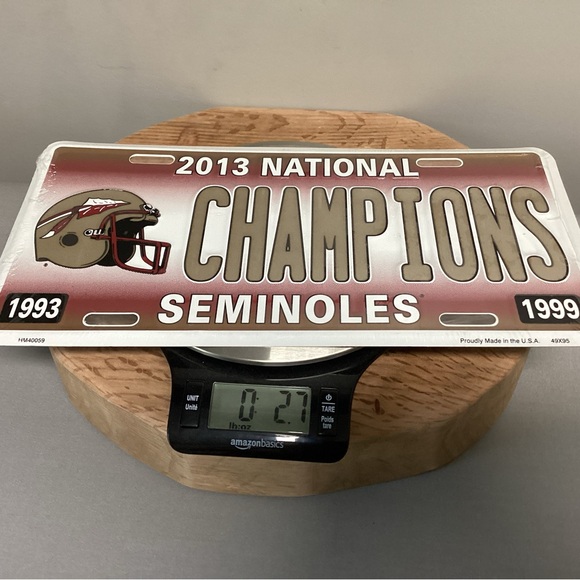 New - 2013 Florida State College Football - FSU - Car / Truck / Auto Tag / Plate - Picture 8 of 8